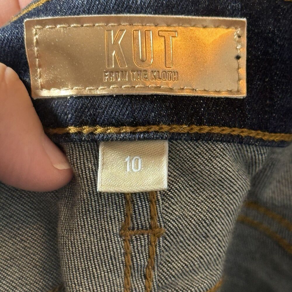 Kut From the Kloth Women's Catherine Boyfriend Cut Blue Denim Jeans Size 10 - Picture 11 of 16